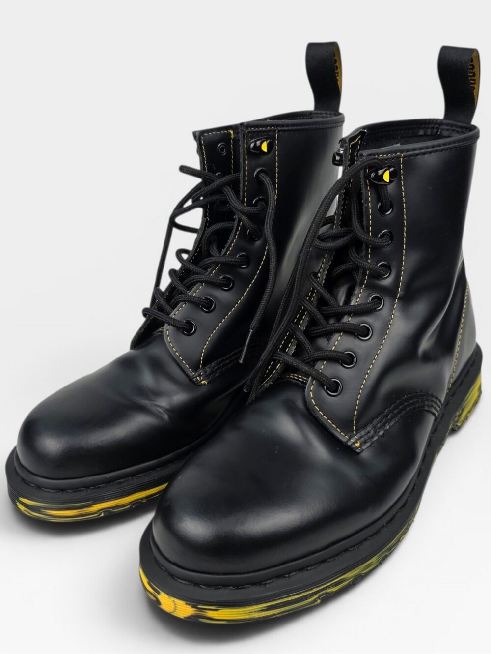 Dr. Martens 1460 Marbled Sole Smooth Leather Men's Sz 9 | Wmns Sz 10 Black